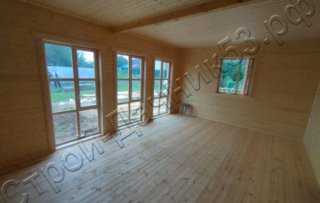 4 Каркасно-щитовой дом  Д-23, 9х9м, 81  М², Калужская область, Боровский район, СНТ «Свобода-66». (1)